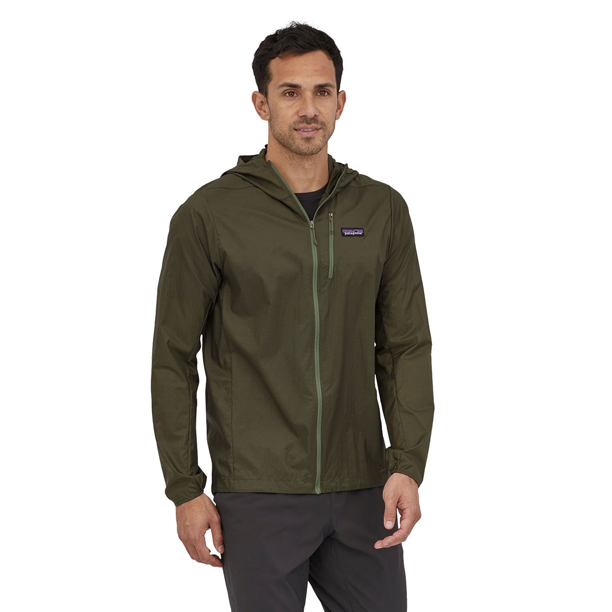Giacca con cappuccio Houdini Basin Green