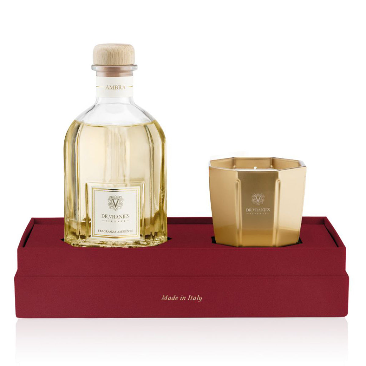 Gift Box Ambra 250 ml + Candela Oro 80 gr