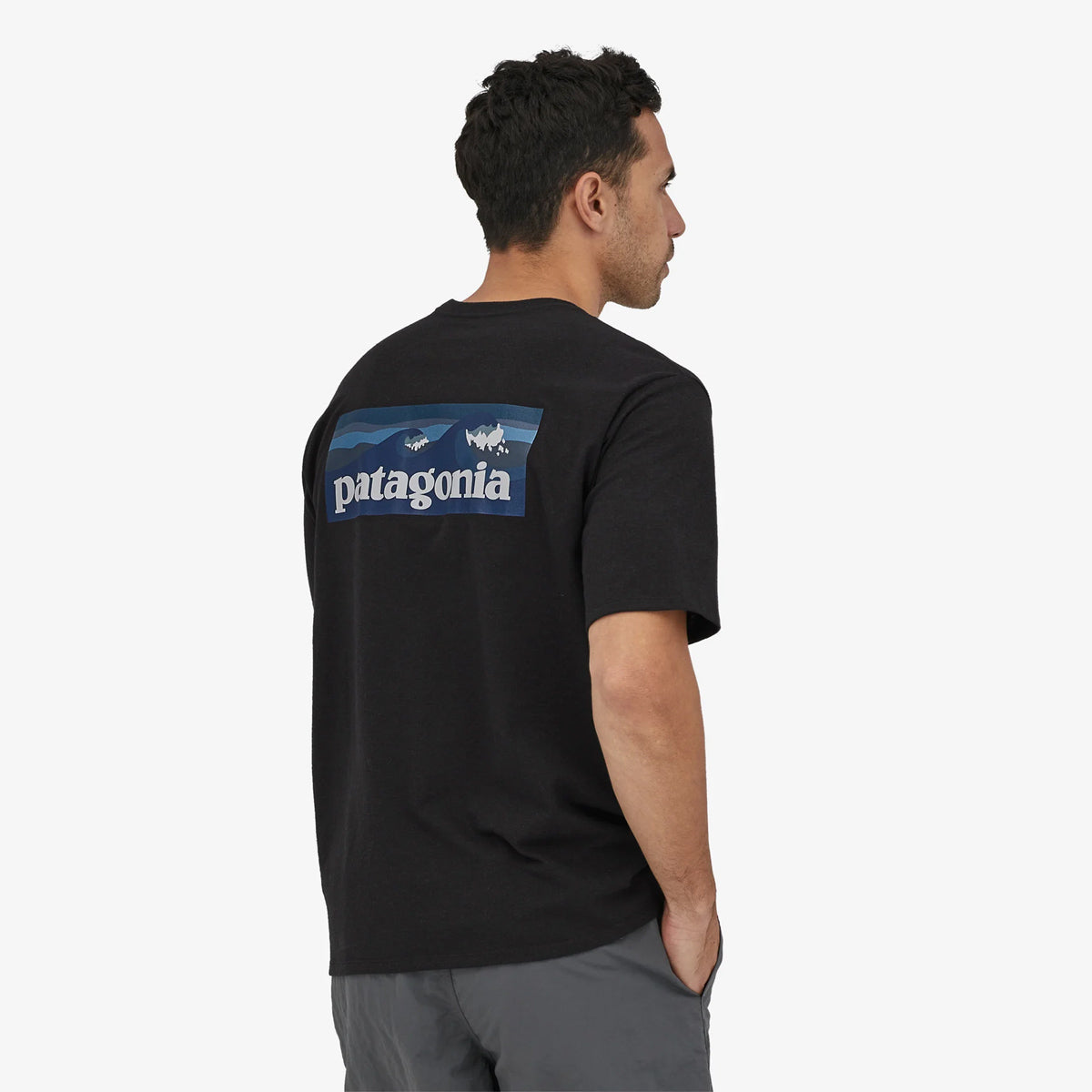 T-Shirt Boardshort Logo Pocket Responsibili-Tee Stone Blue