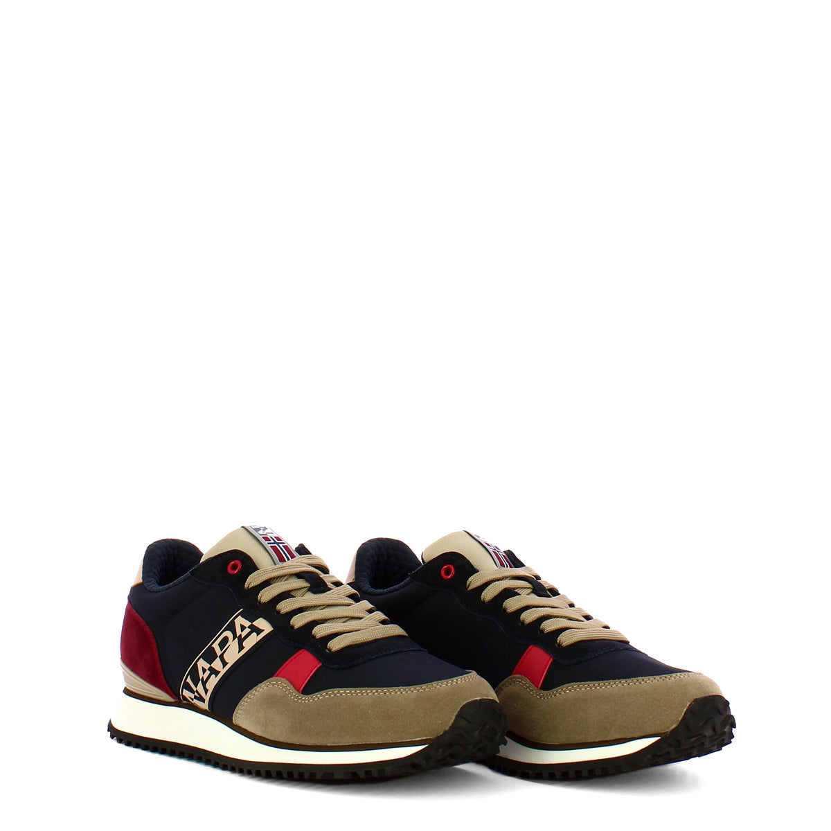 Sneakers Cosmos Navy Beige Red