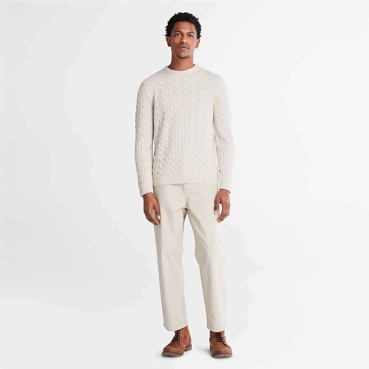 Maglione Girocollo a trecce Phillips Brook Island Fossil