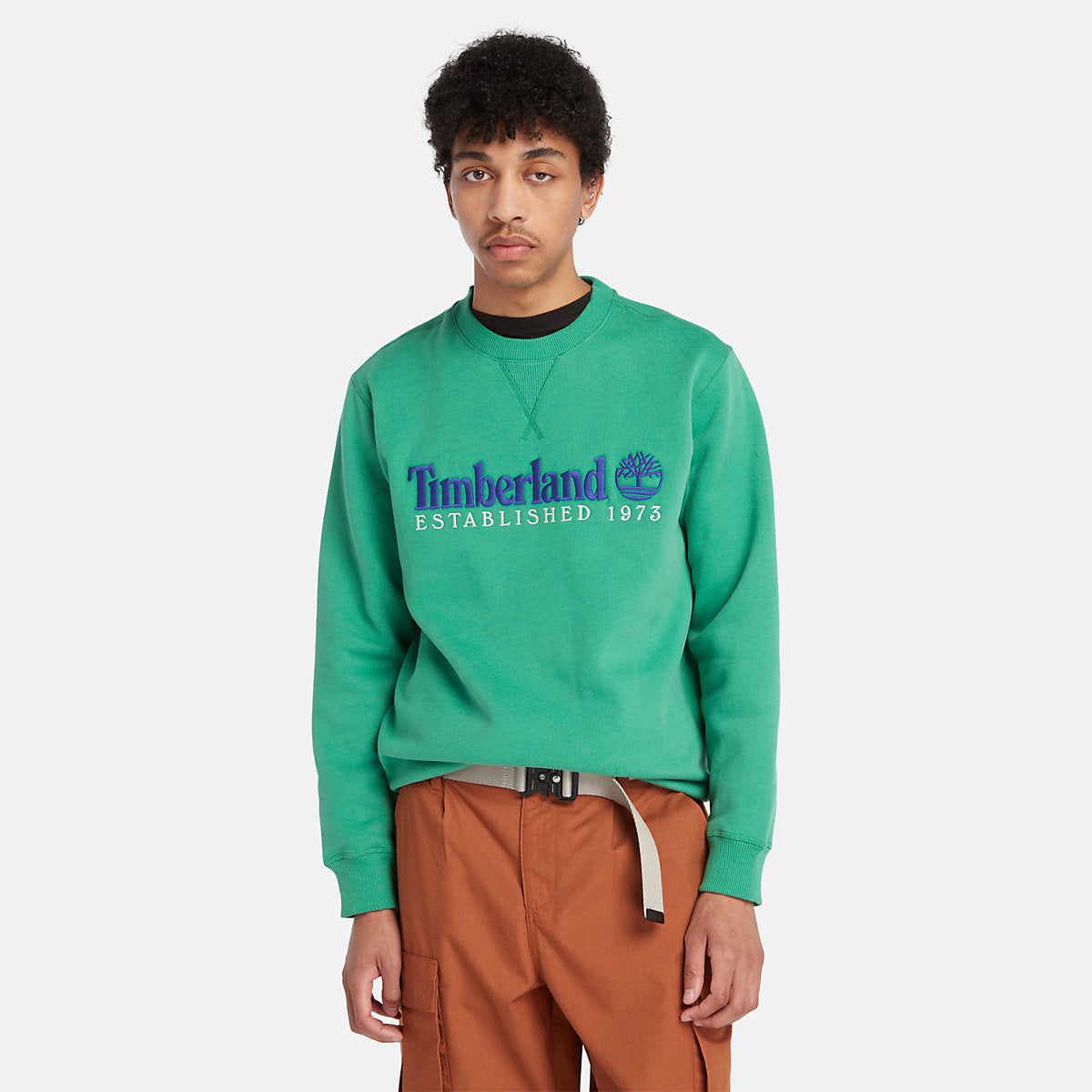 Felpa Girocollo con logo Celtic Green