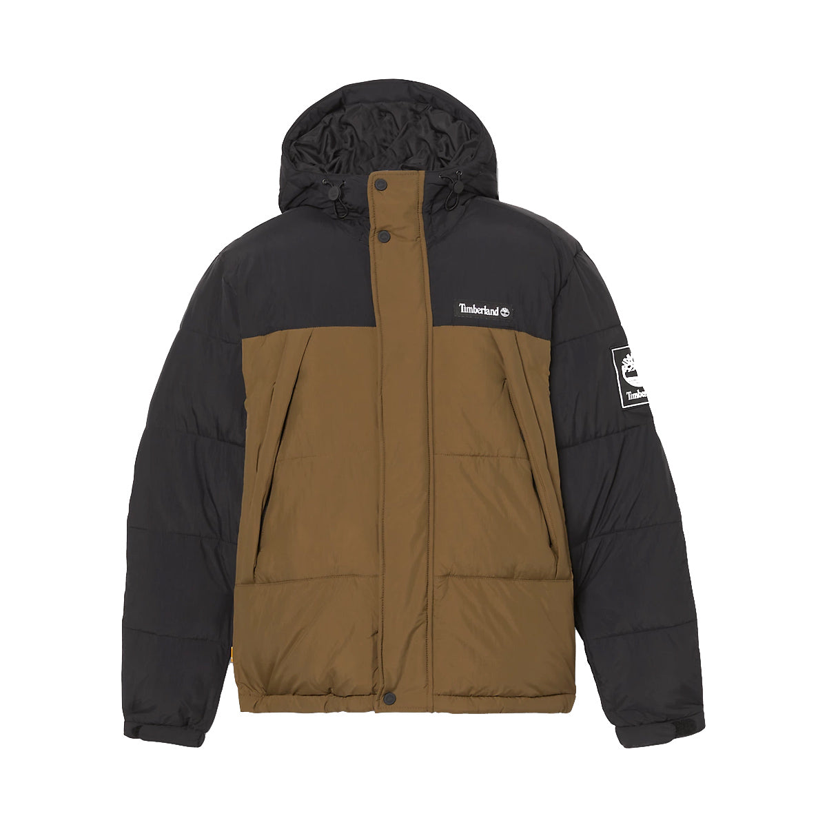 Piumino con cappuccio Outdoor Archive Black Dark Olive