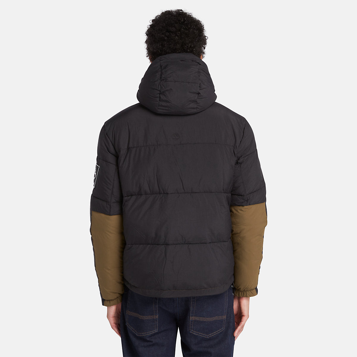 Piumino con cappuccio Outdoor Archive Black Dark Olive