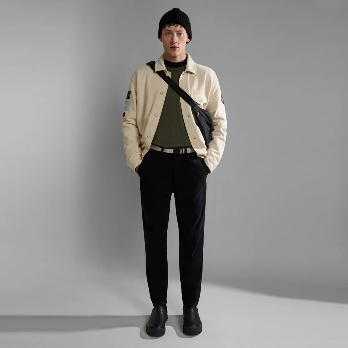 Maglione girocollo Droz Green Depths
