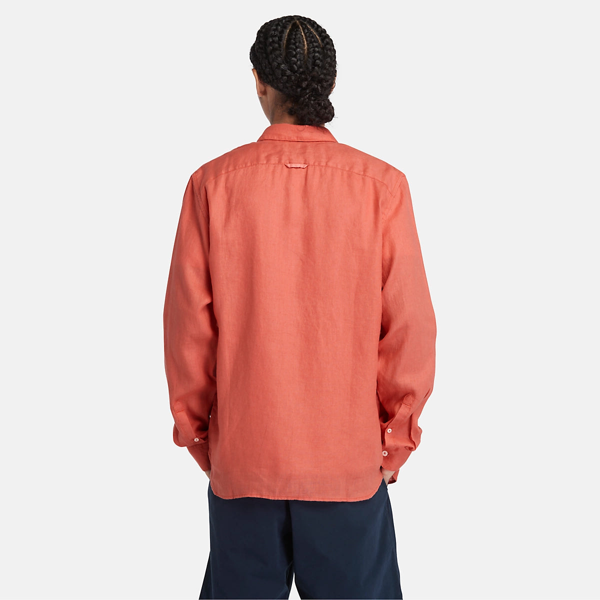 Camicia in lino Mill Brook Burnt Sienna
