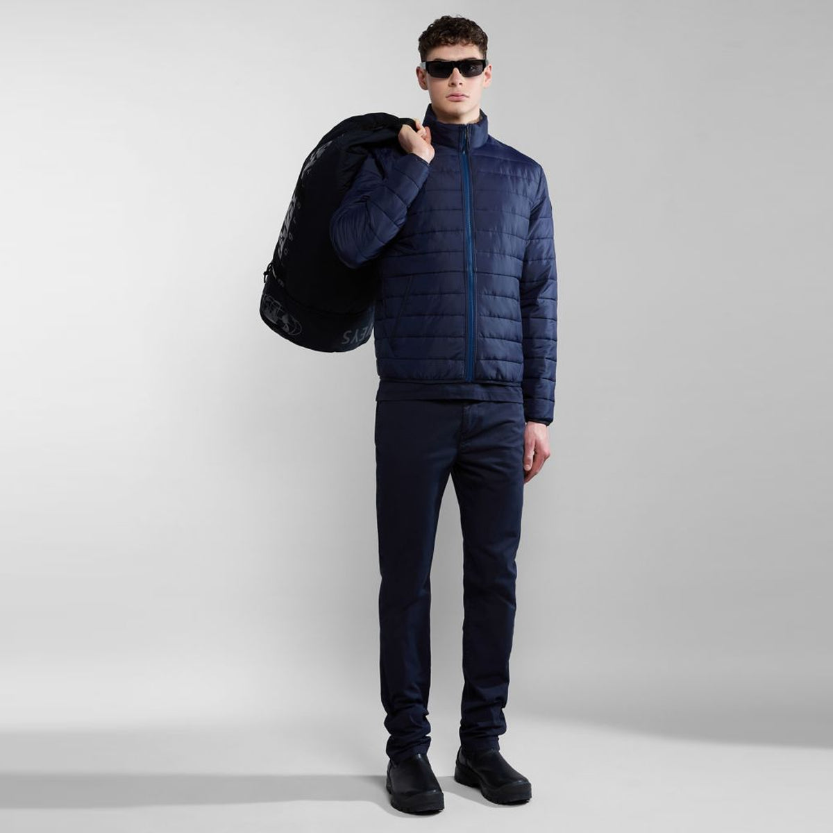 Pantaloni Chino Estivi Puyo Blu Marine
