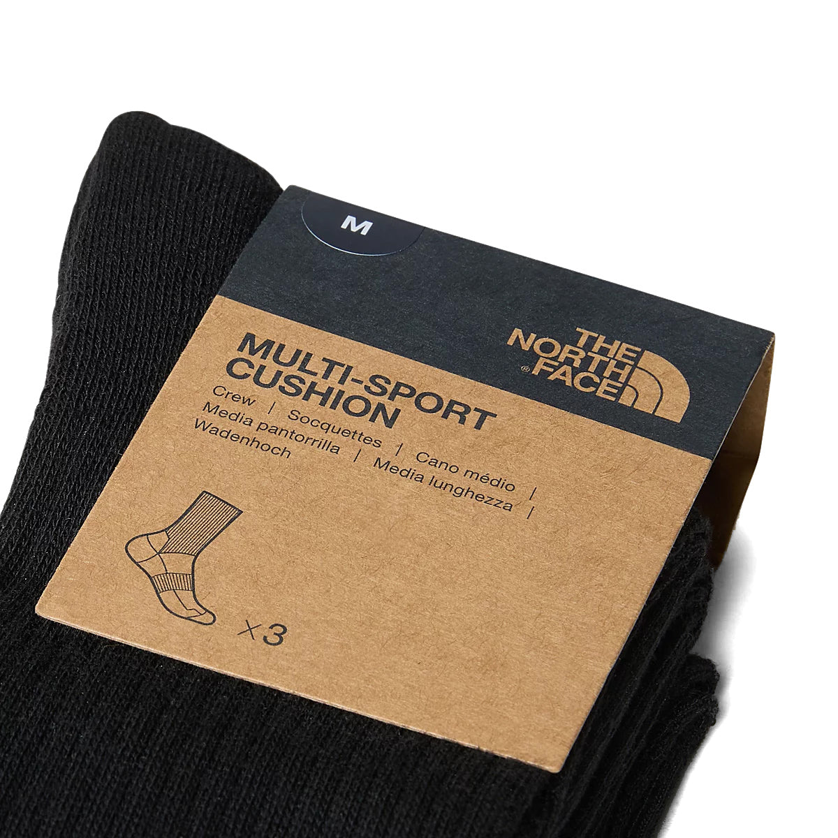 Calzini Multi Sport Cushion Crew Black