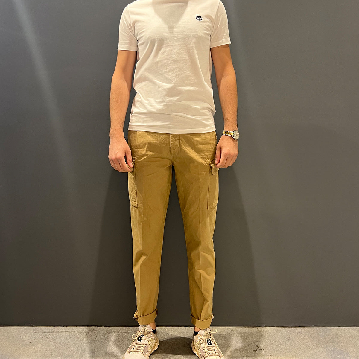 Pantaloni Gary Utility Cargo Over Khaki