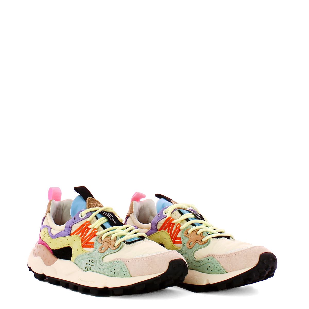 Sneakers Unisex Yamanno Pink Beige Light Green