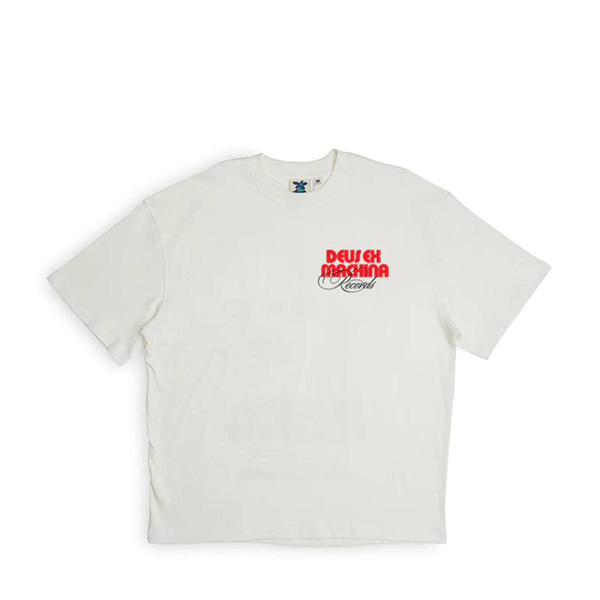 T-Shirt Caution Tee Vintage White