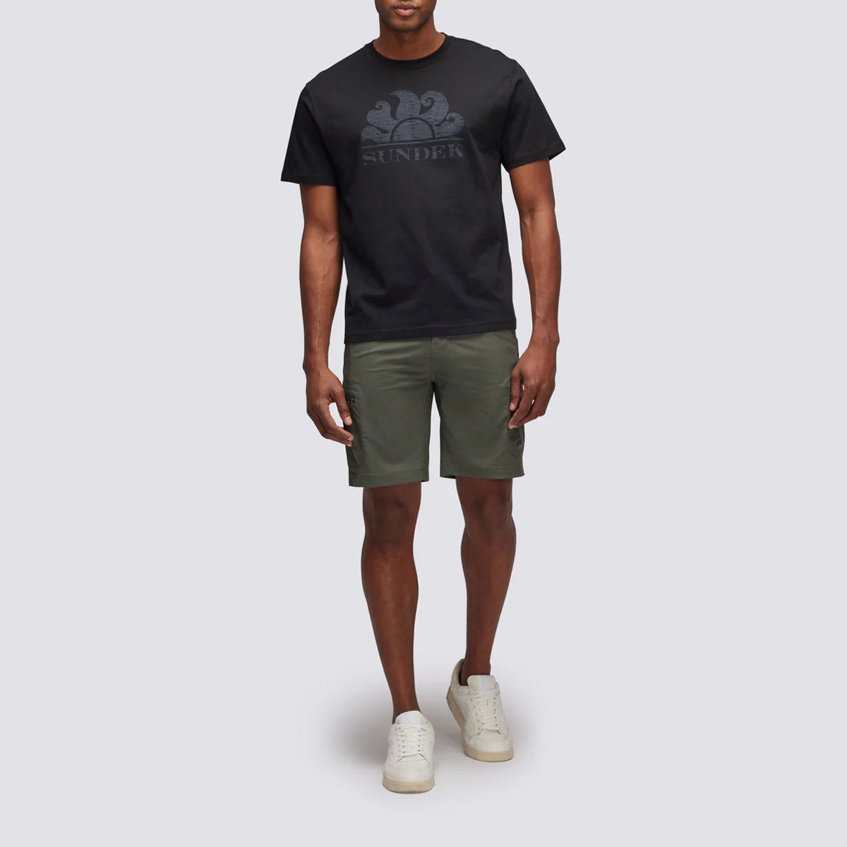 T-Shirt New Simeon con logo Black