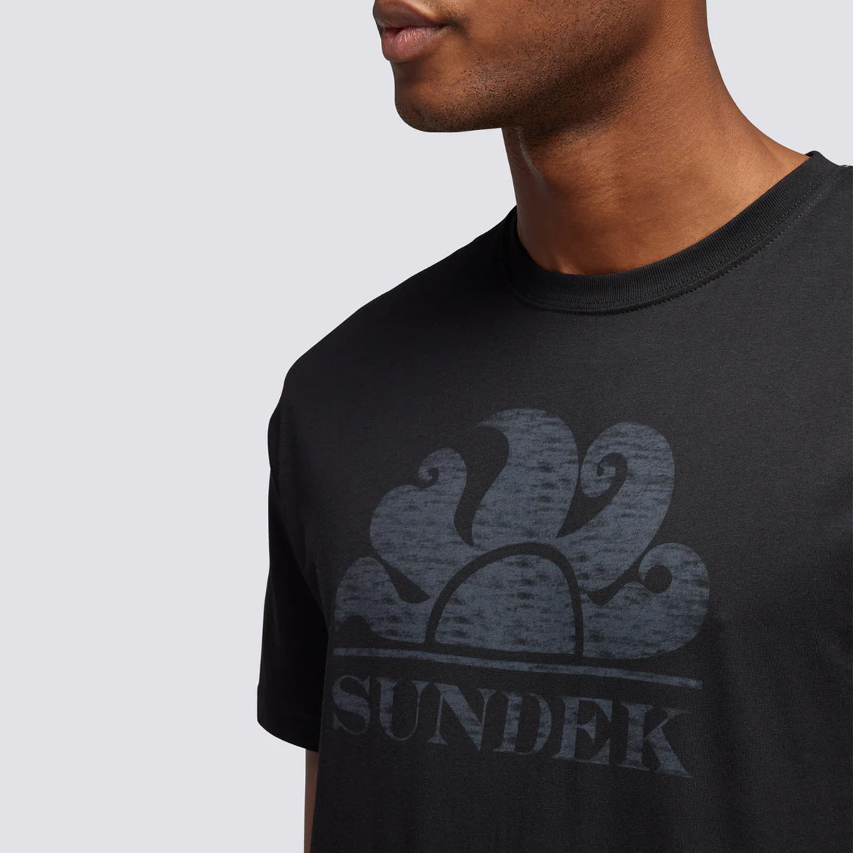 T-Shirt New Simeon con logo Black