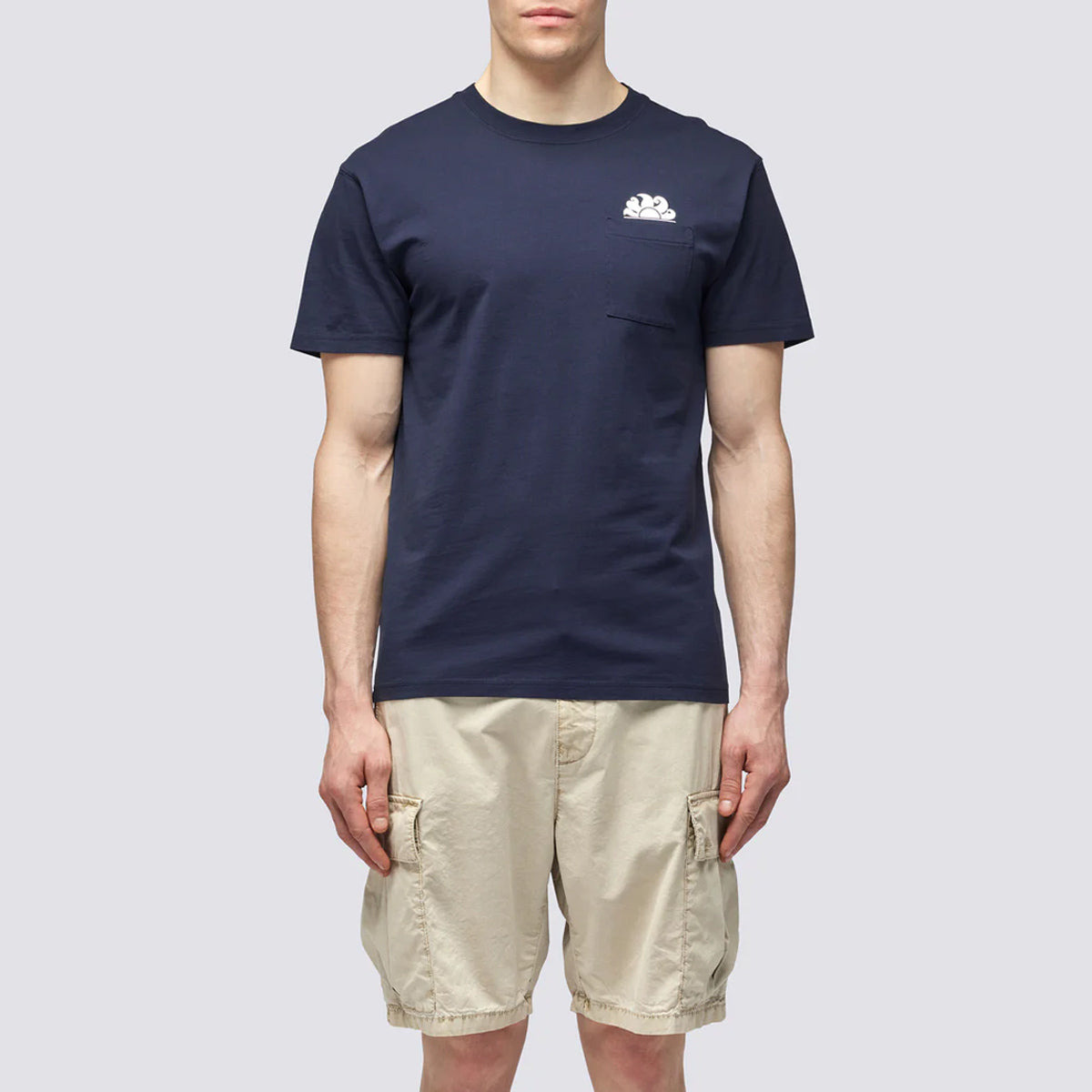 T-Shirt con taschino Navy