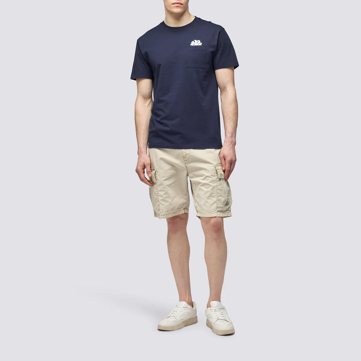 T-Shirt con taschino Navy