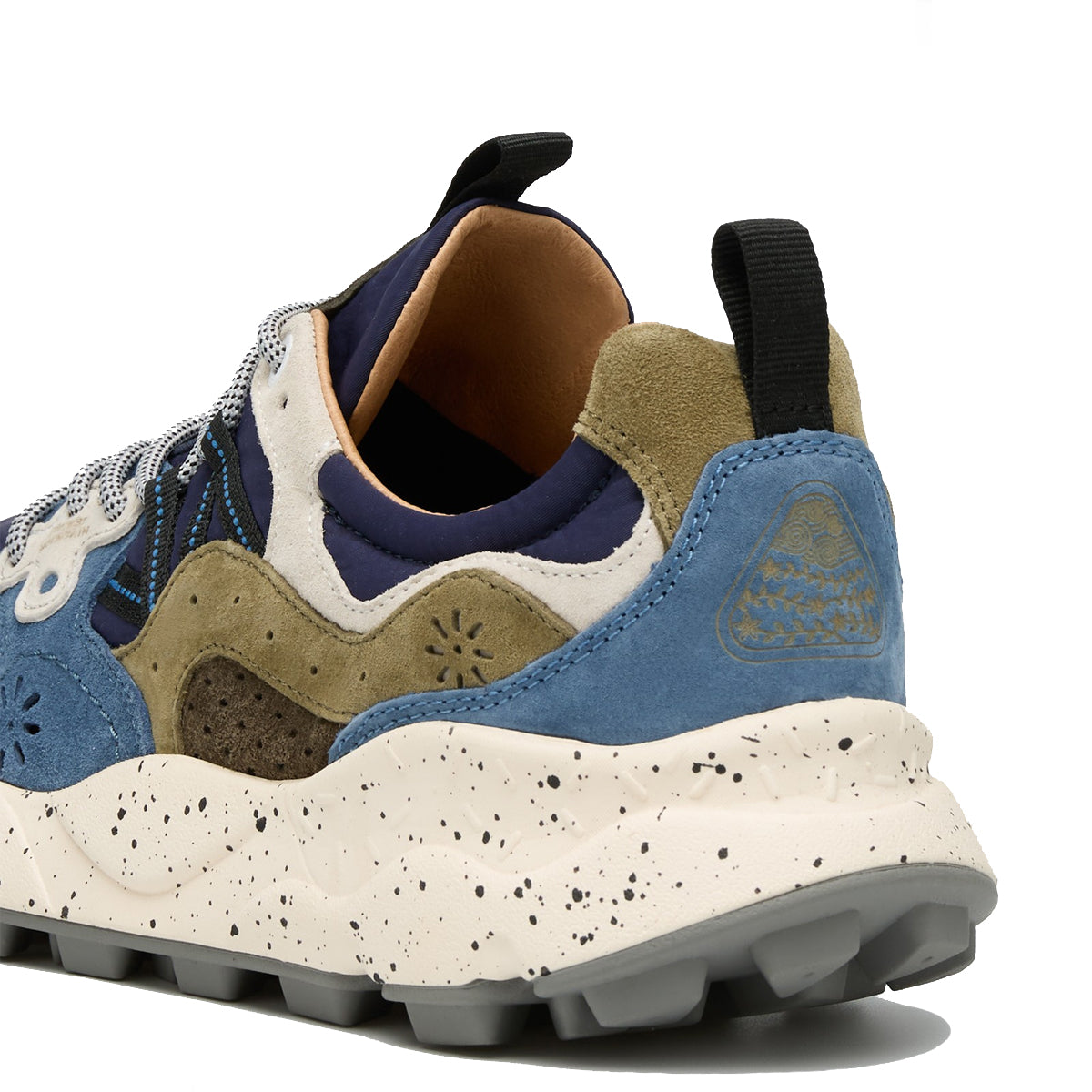 Sneakers Yamano 3 Suede Light Brown Light Blue Violet