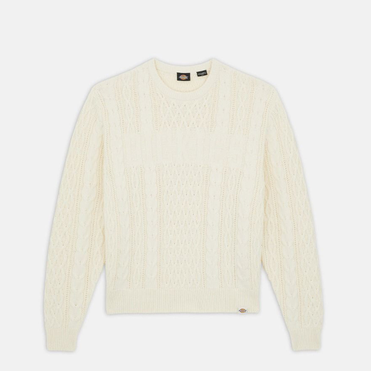 Maglione Script Cable Whitecap Gray