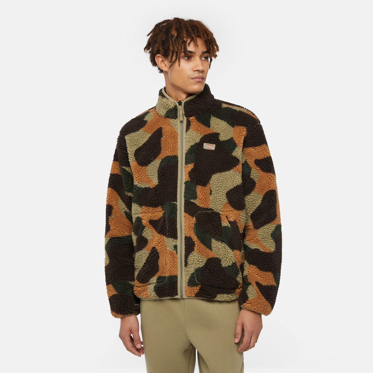 Felpa in pile Mount Hope Camo Imperial Green