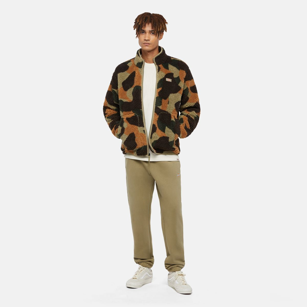 Felpa in pile Mount Hope Camo Imperial Green