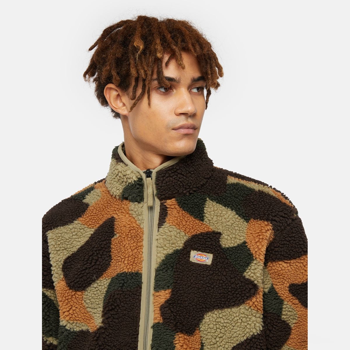Felpa in pile Mount Hope Camo Imperial Green