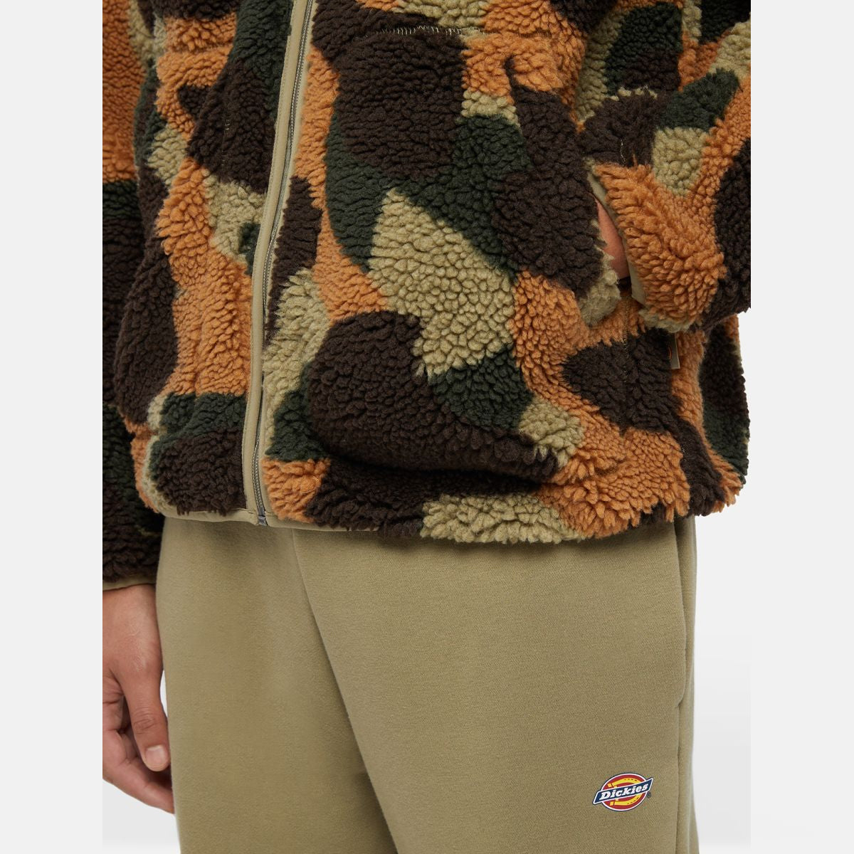 Felpa in pile Mount Hope Camo Imperial Green