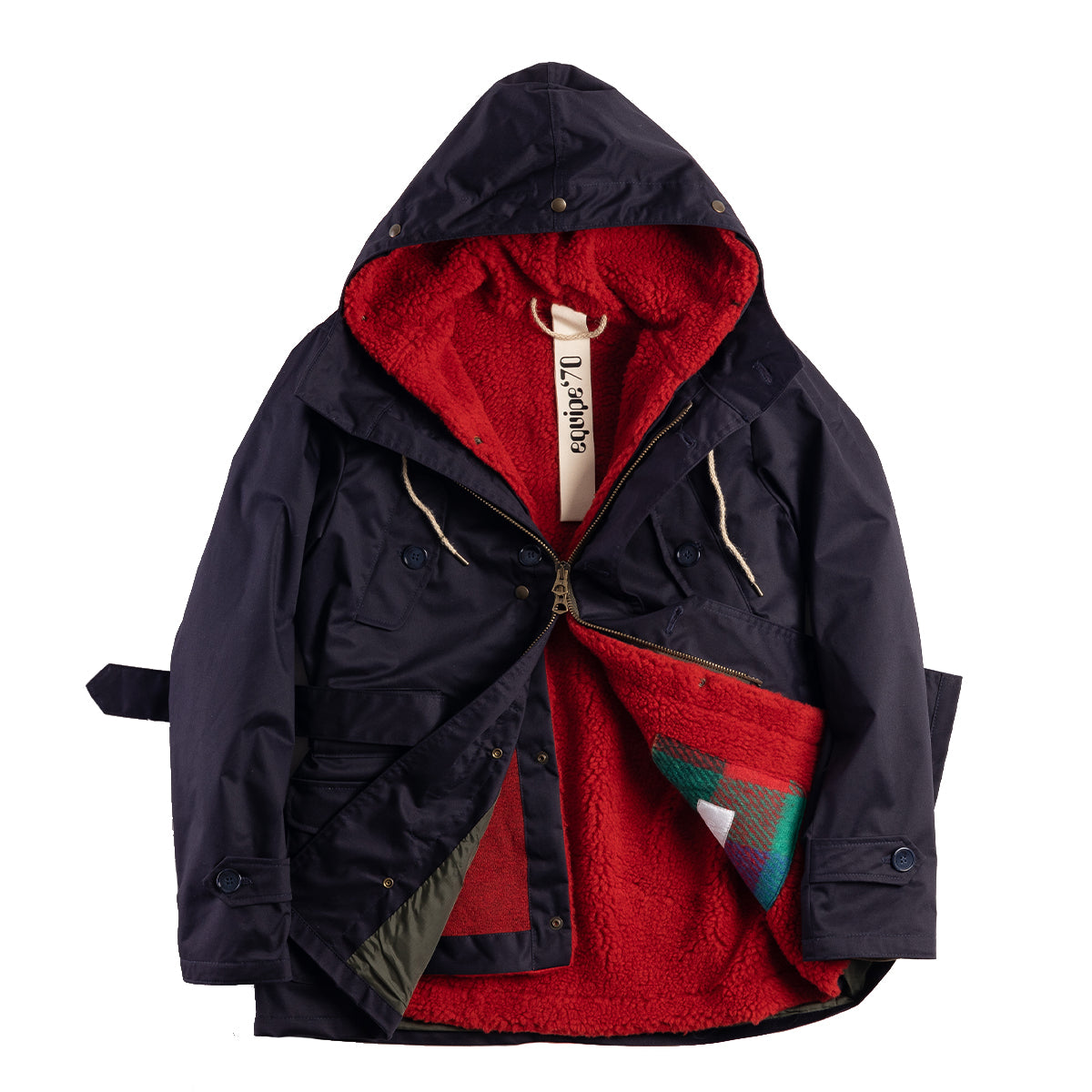 Cappotto Eskimo Mini Tecnogabardina Blu Unito