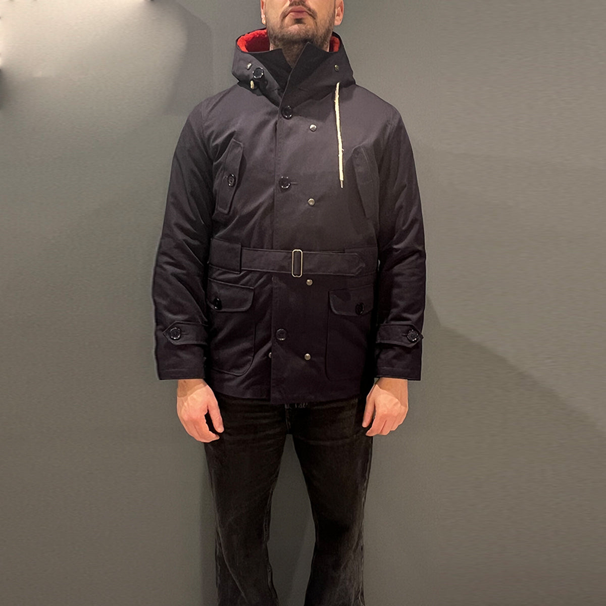 Cappotto Eskimo Mini Tecnogabardina Blu Unito