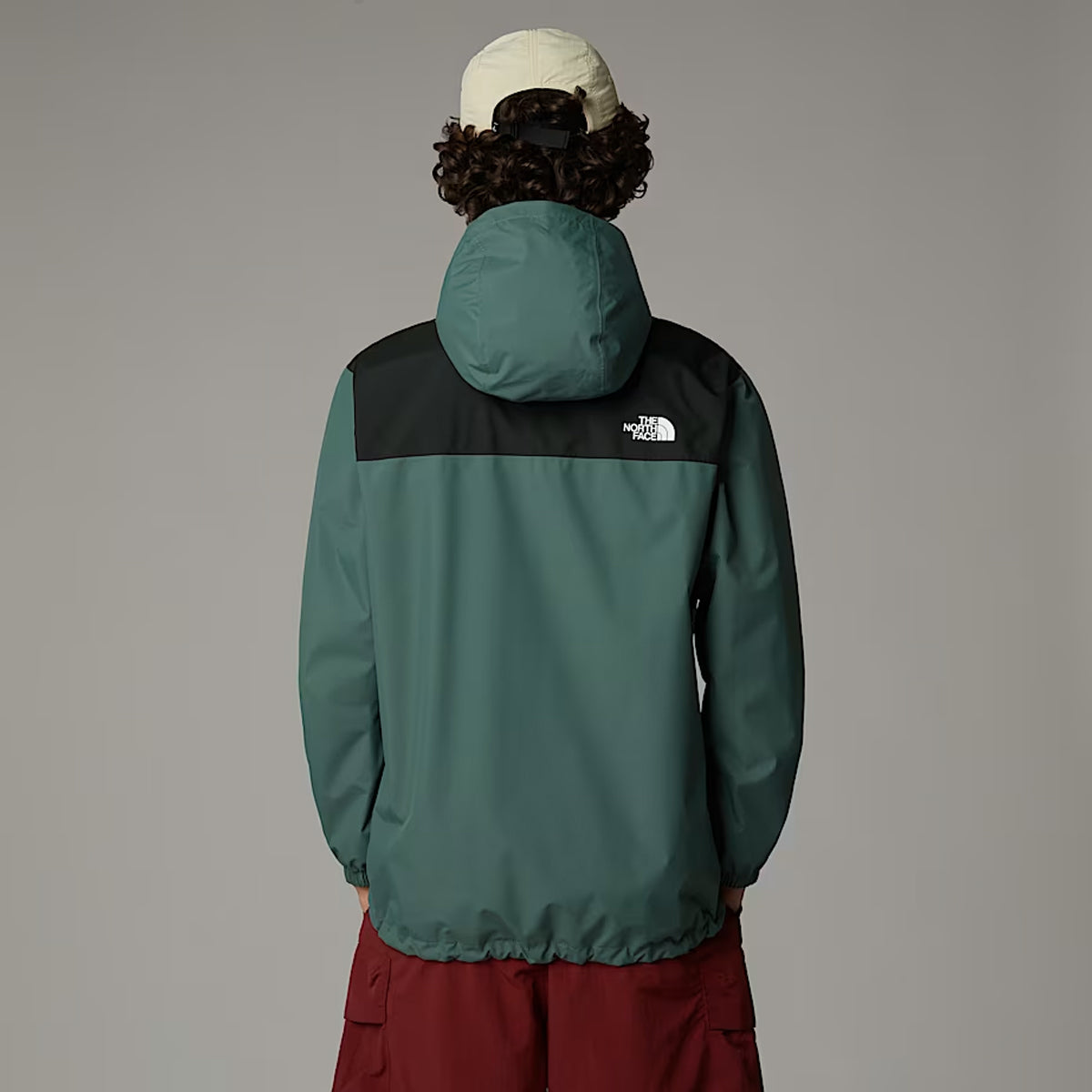 Giacca con cappuccio Antora Duck Green TNF Black
