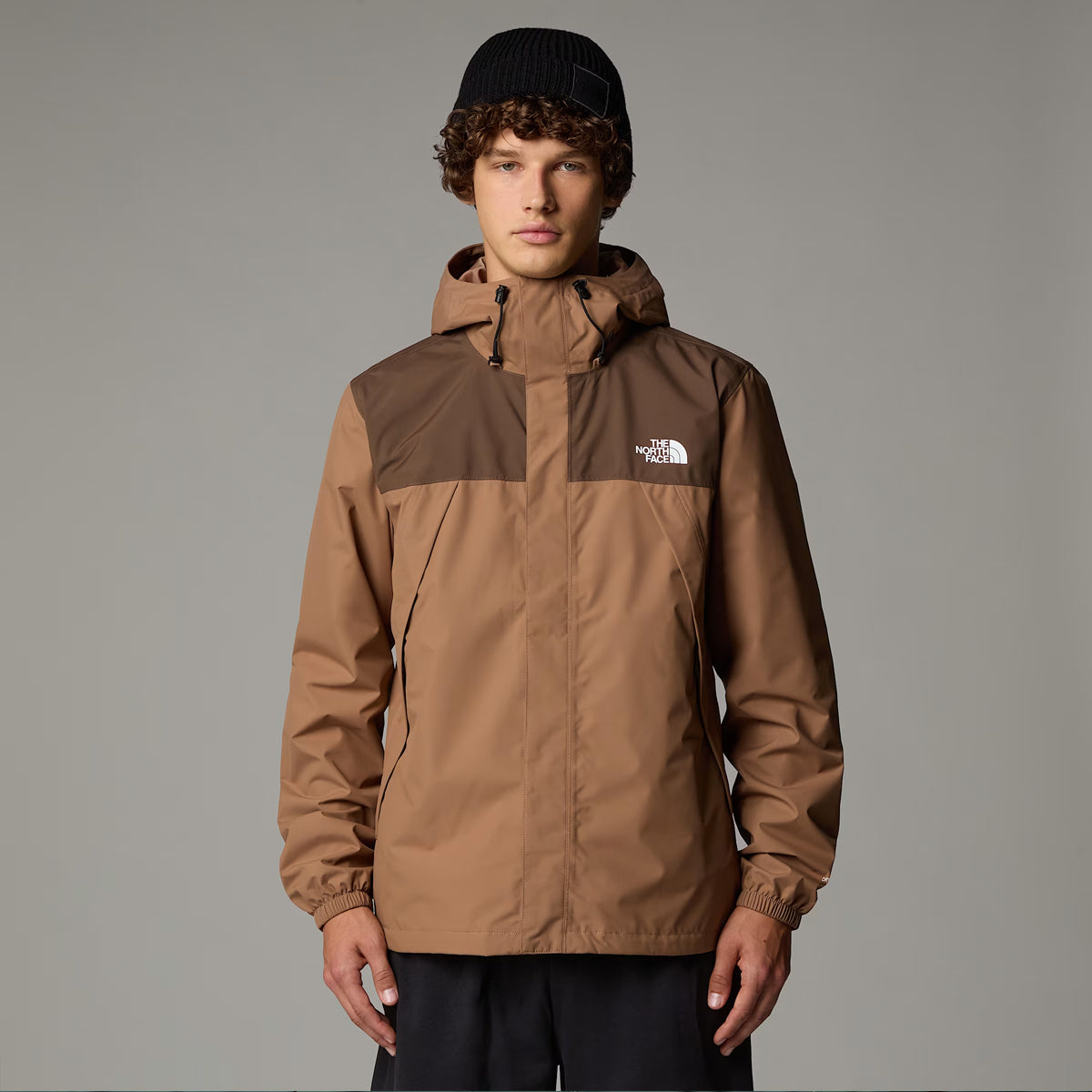 Giacca con cappuccio Antora Latte Smokey Brown