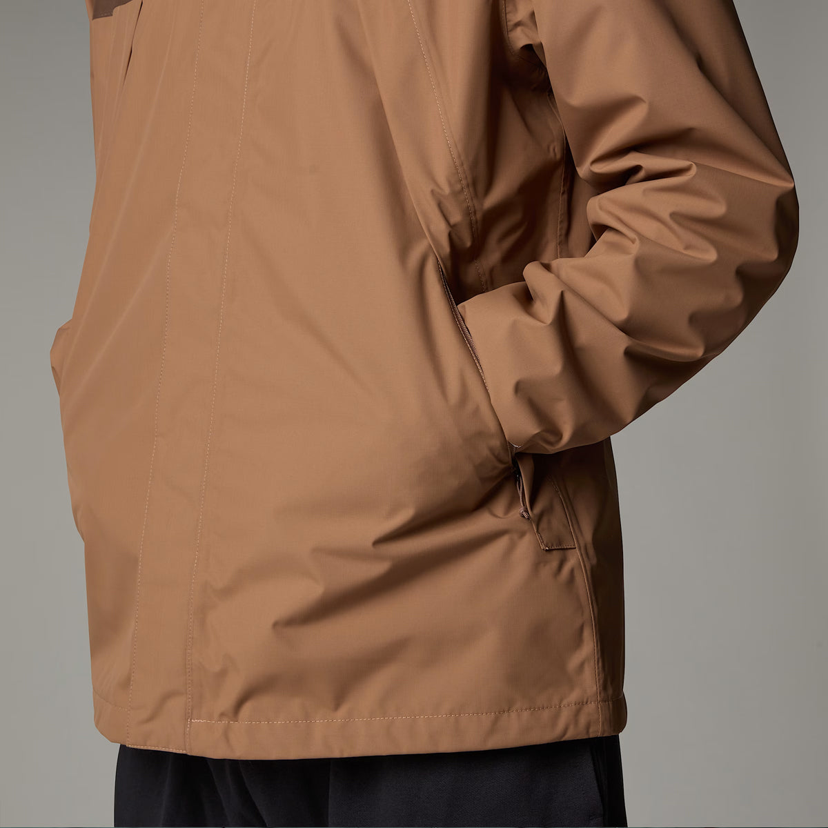 Giacca con cappuccio Antora Latte Smokey Brown