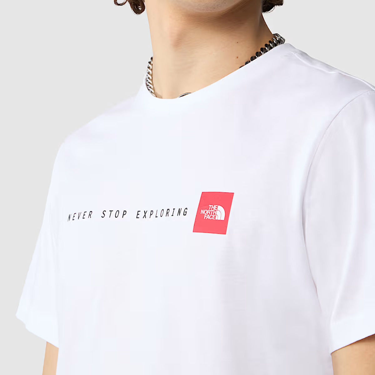 T-Shirt Never Stop Exploring TNF White