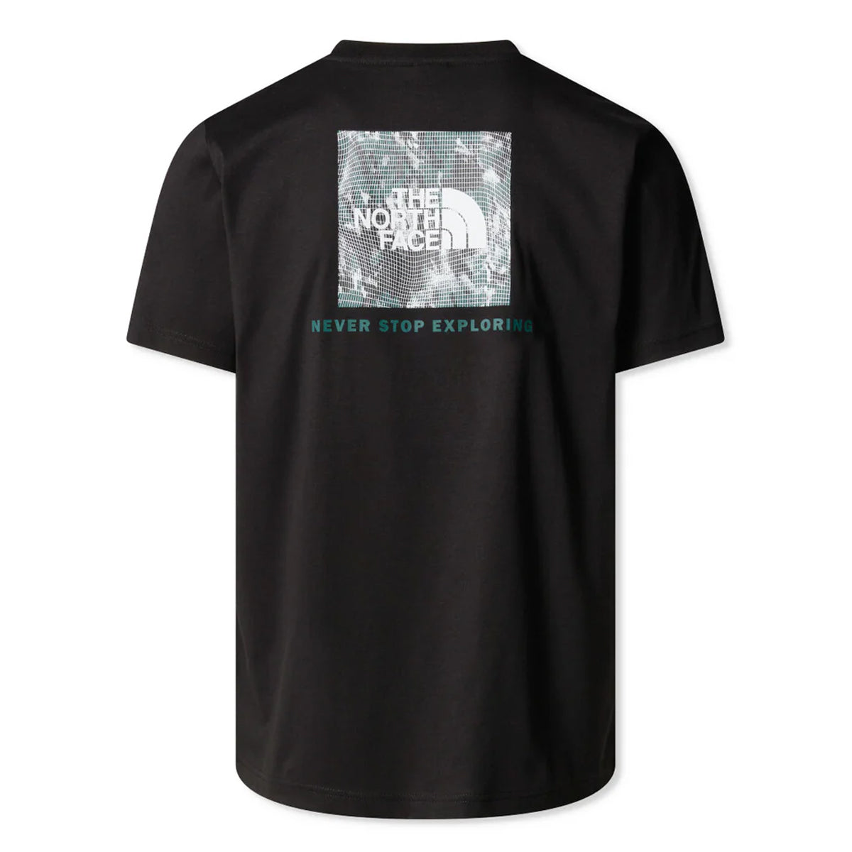 T-Shirt NSE Box TNF Black Deep Nori Trail Grid