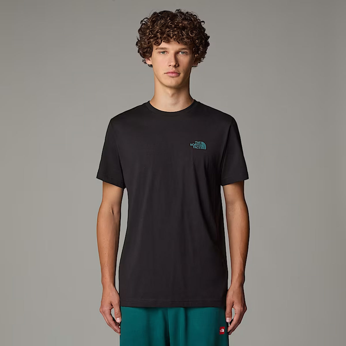 T-Shirt NSE Box TNF Black Deep Nori Trail Grid