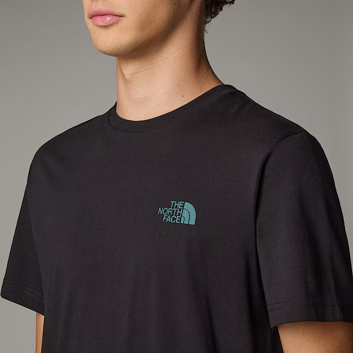 T-Shirt NSE Box TNF Black Deep Nori Trail Grid