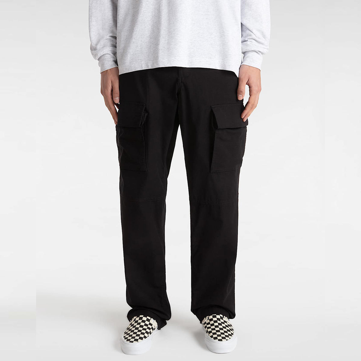 Pantaloni Fatigue Cargo Loose Tapered Black
