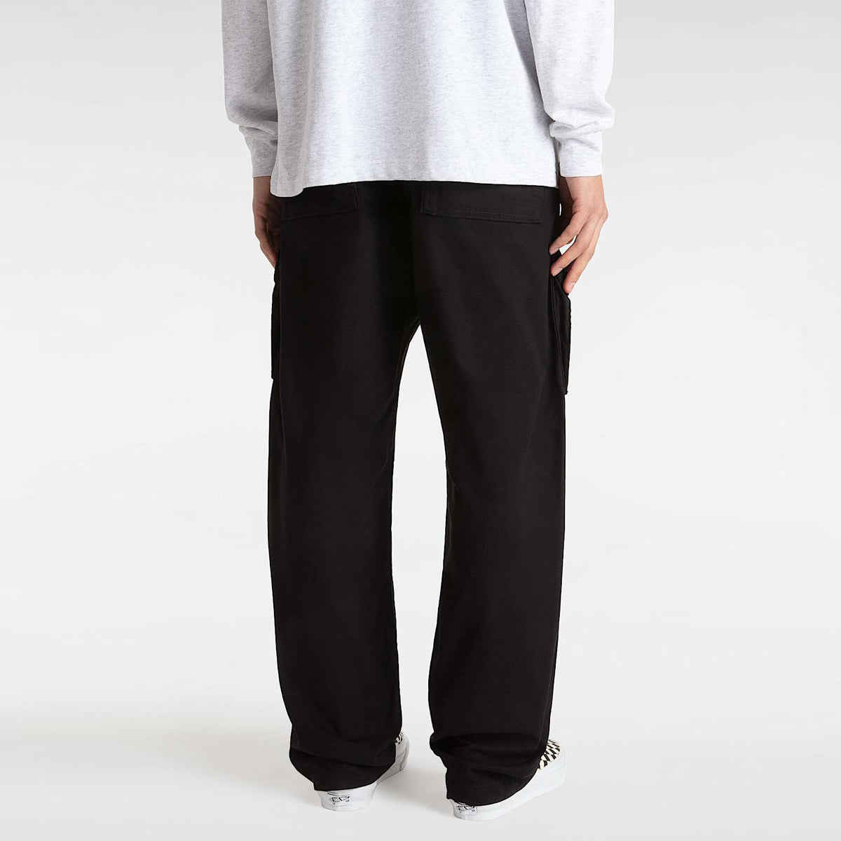Pantaloni Fatigue Cargo Loose Tapered Black