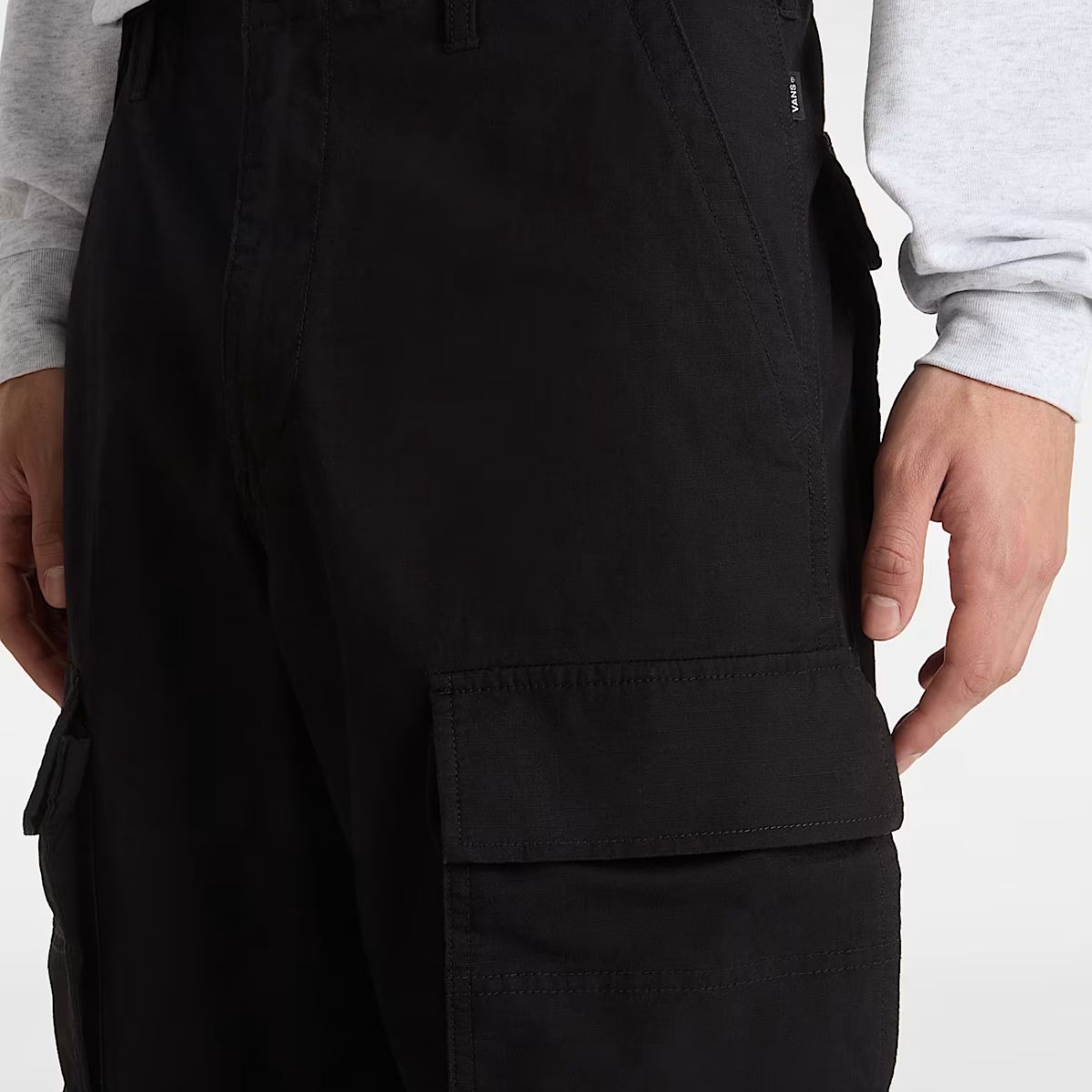 Pantaloni Fatigue Cargo Loose Tapered Black