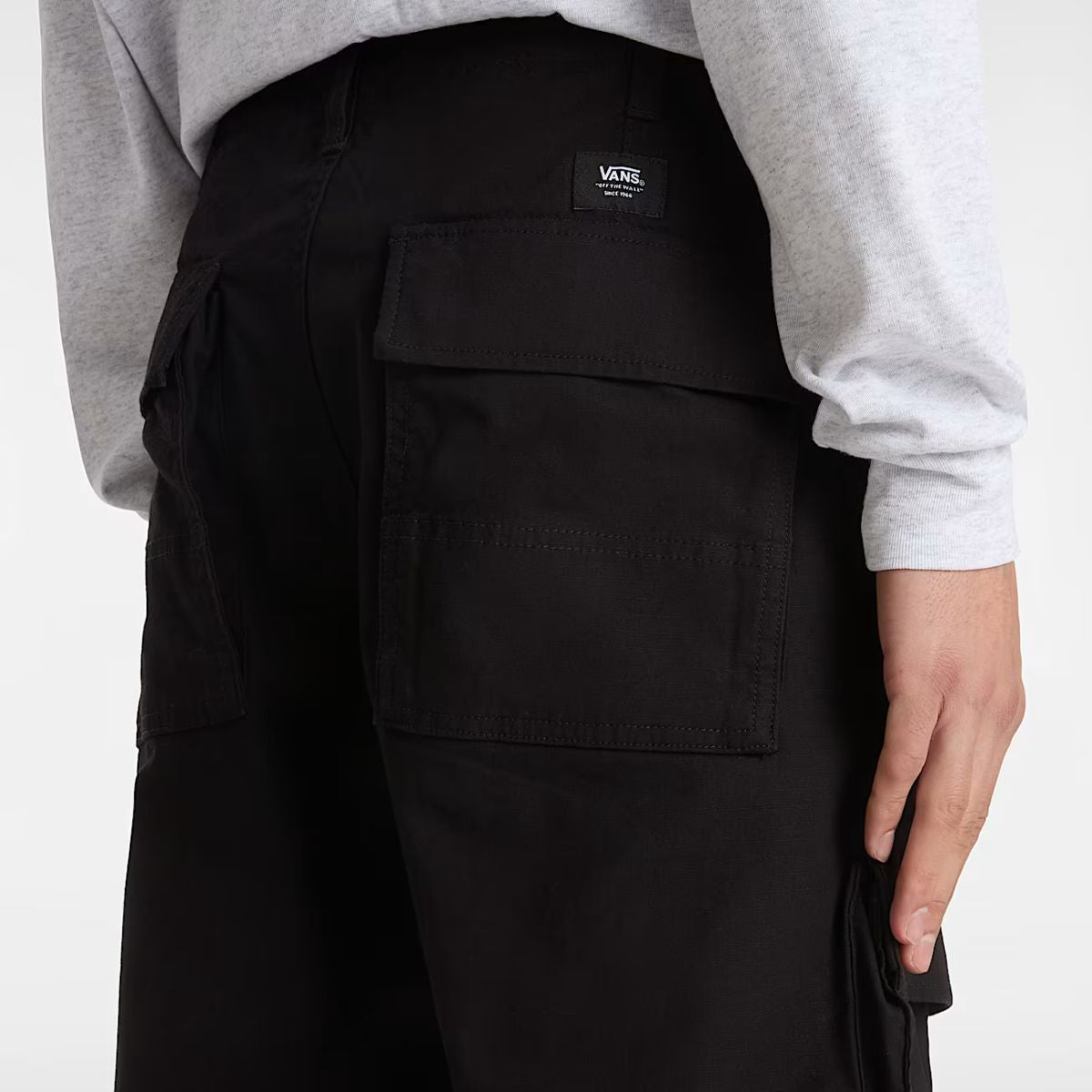 Pantaloni Fatigue Cargo Loose Tapered Black