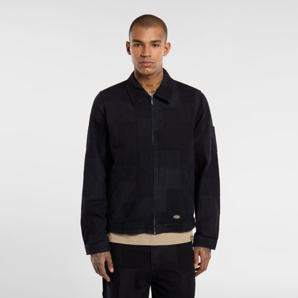 Giacca Eisenhower Jacquard Rinsed