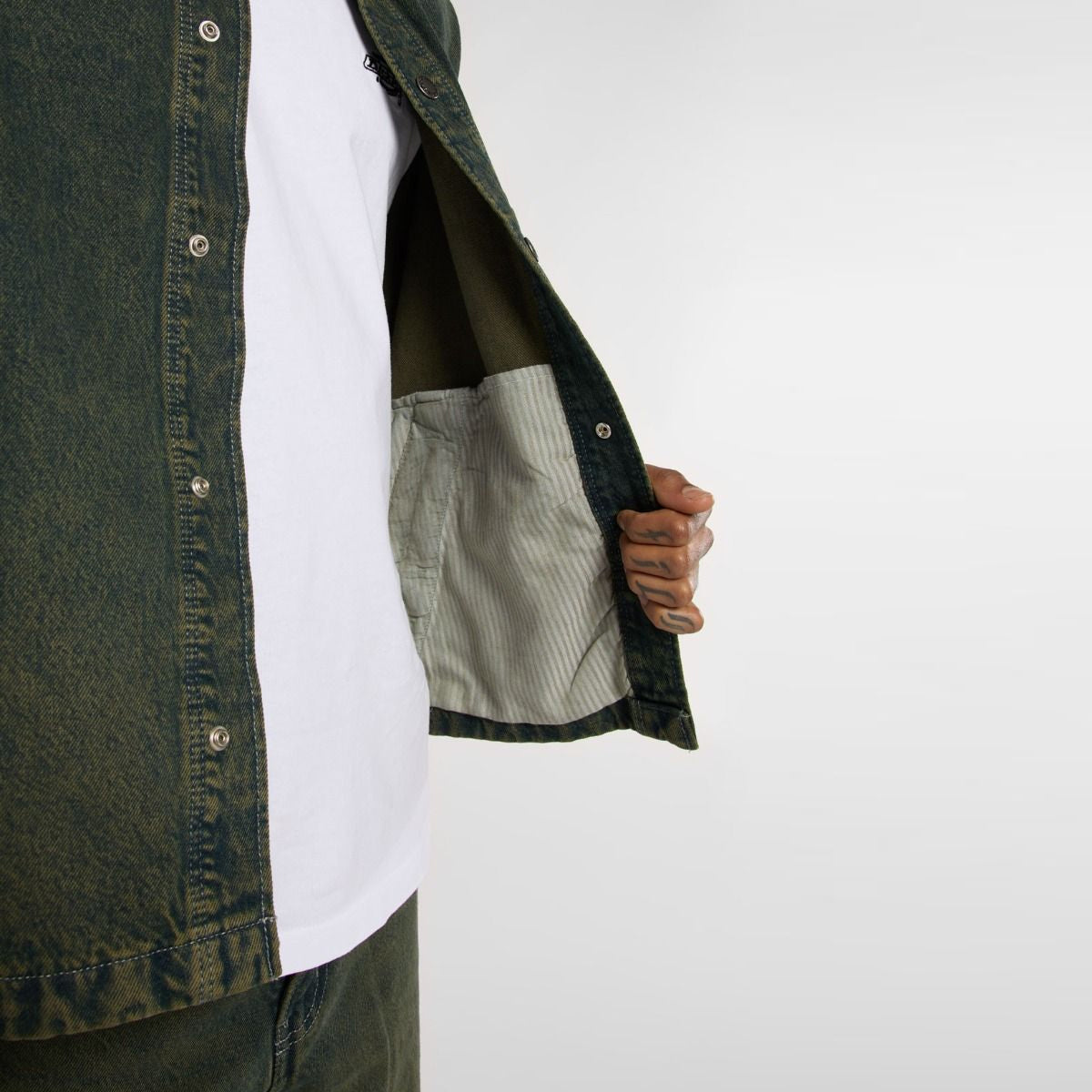 Giacca Lewistown Denim Green Tone Fade
