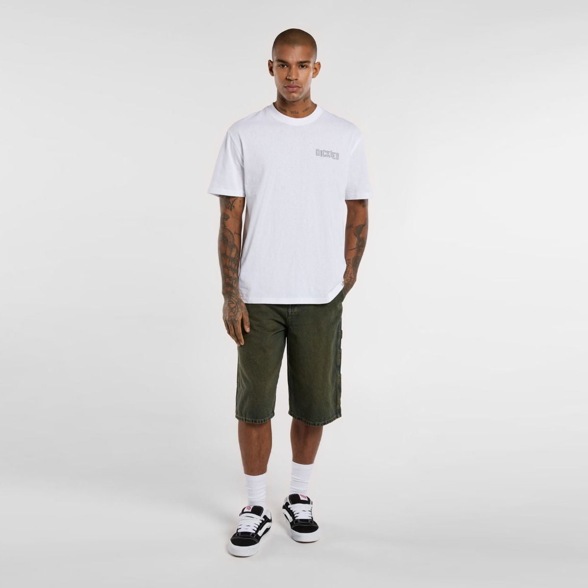Jeans corti Painter Loose Denim Green Tone Fade