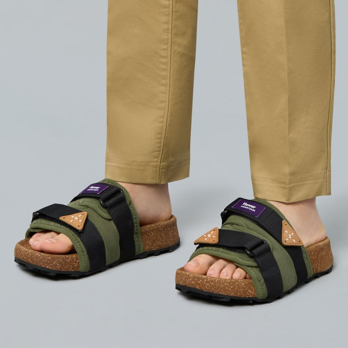 Slippers Niwa Kaki Black
