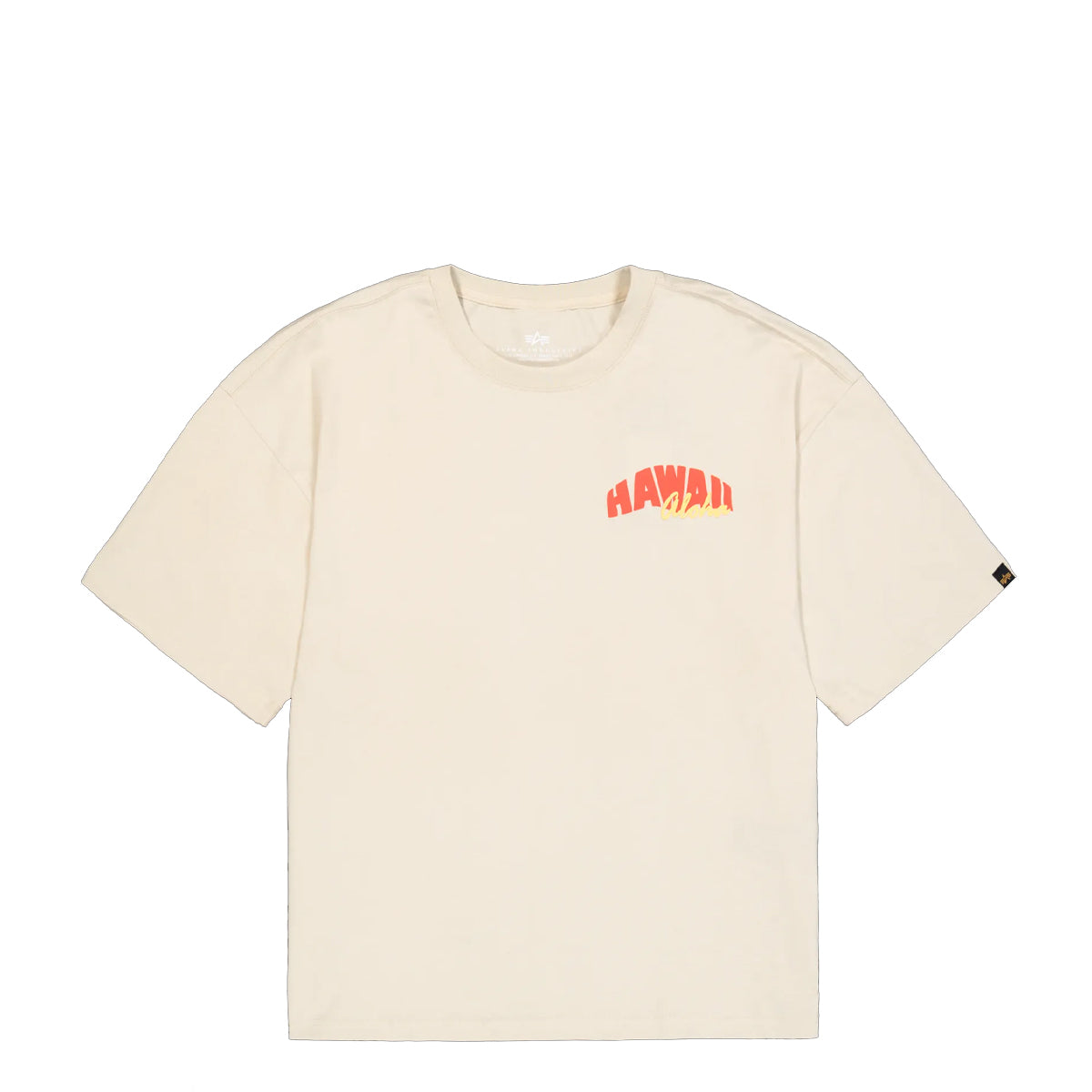T-Shirt Hawaii Aloha Back Print Vintage White
