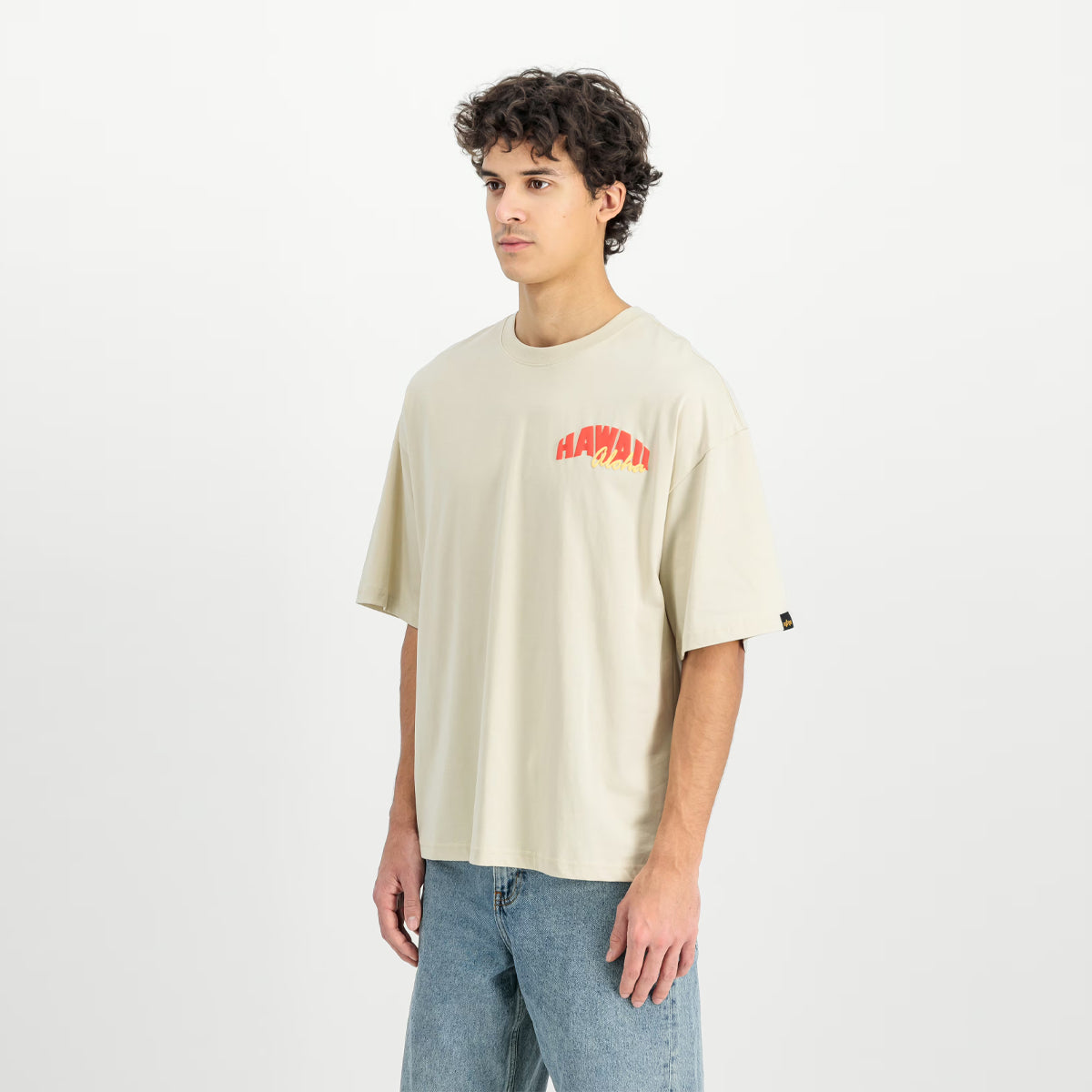 T-Shirt Hawaii Aloha Back Print Vintage White
