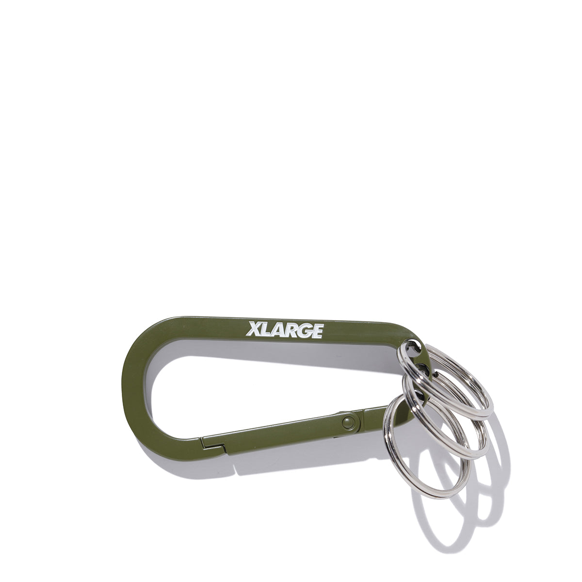 Portachiavi Slanted Logo Carabiner Olive