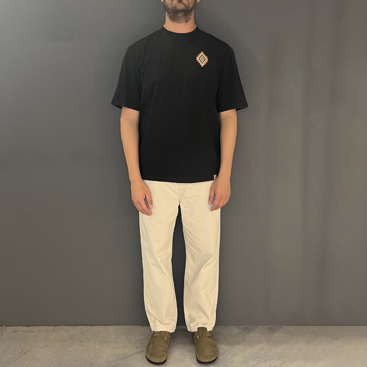 T-Shirt Inka Summer Black Washed