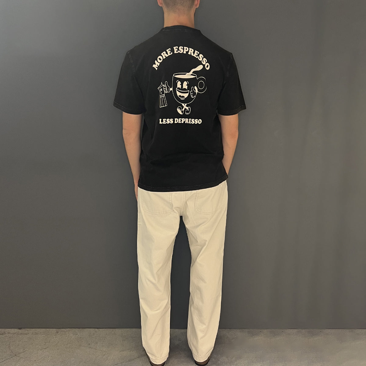 T-Shirt Espresso Black Washed
