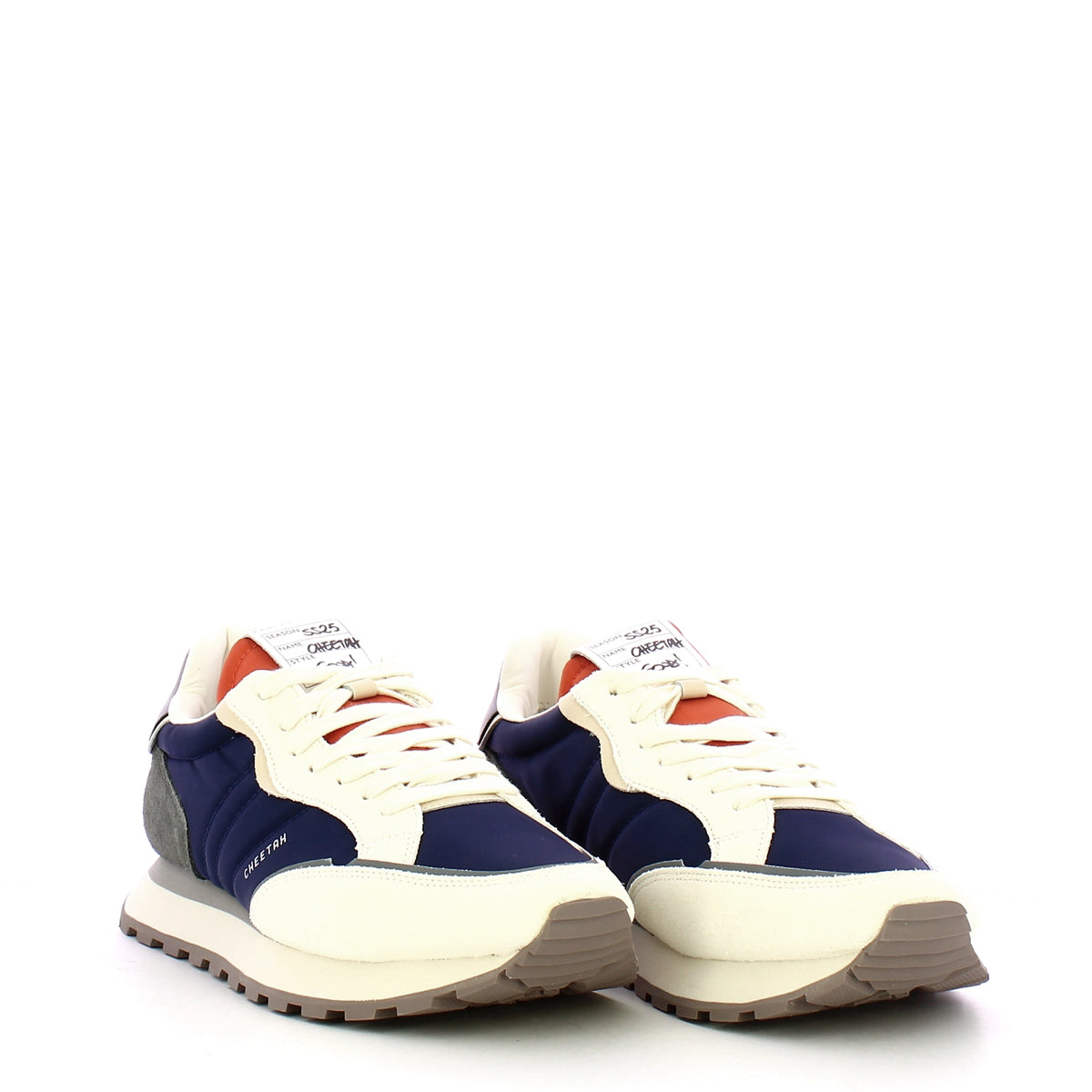 Sneakers Cheetah Navy Blu Orange Grigio