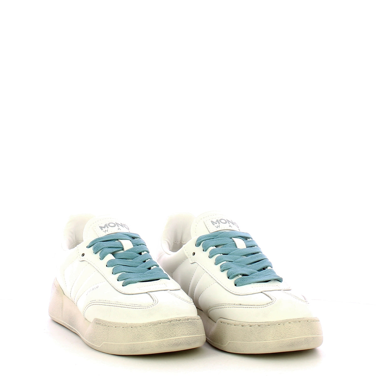 Sneakers Donna Jiha Bianco Celeste Chiaro