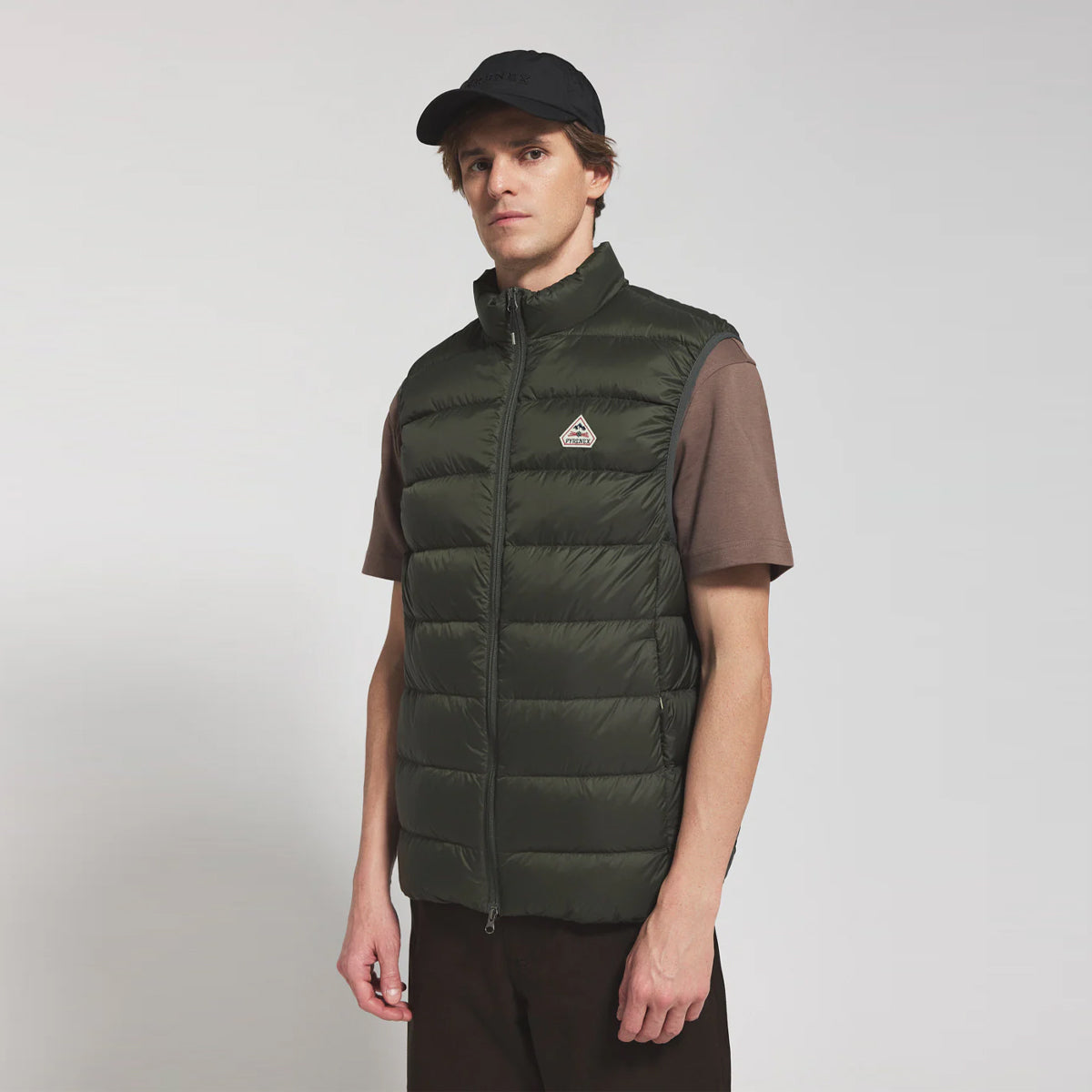 Arial Sleeveless Down Jacket Deep Khaki